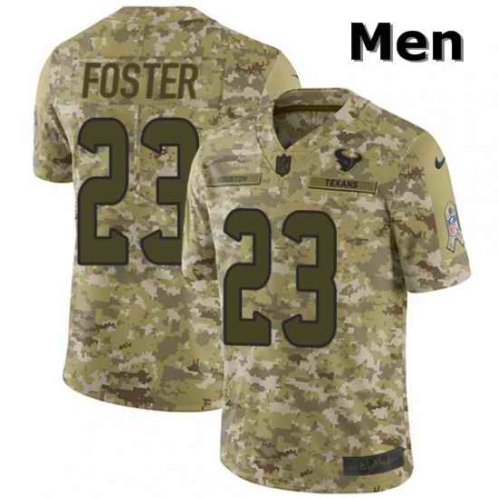 Men Nike Houston Texans 23 Arian Foster Limited Camo 2018 Salute to Service NFL Jersey